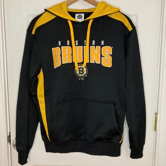Boston Bruins NHL Hockey Old School Classic Black and Gold Hoodie Size Medium - Picture 6 of 6